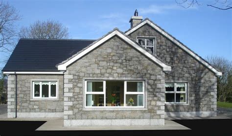 Punched Silver Grey Granite Cills Plinth And Window Surrounds With