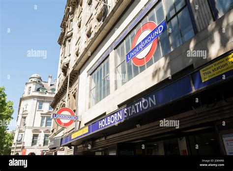 Holborn Underground Station In London Uk Stock Photo Alamy