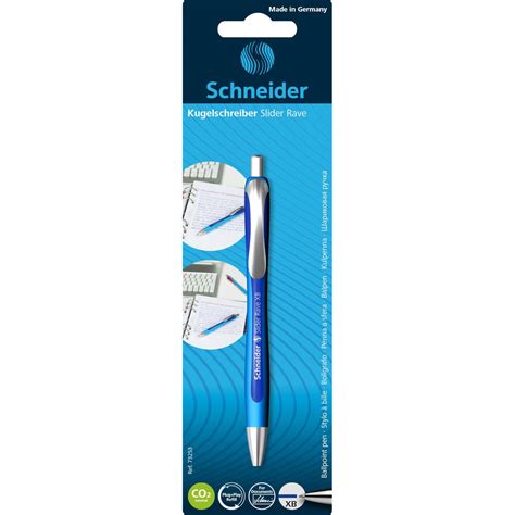 Schneider Slider Rave Xb Extra Broad Retractable Ballpoint Pen Blue