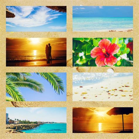 Collage Photo Sea Travel Stock Image Image Of Cream 119959171