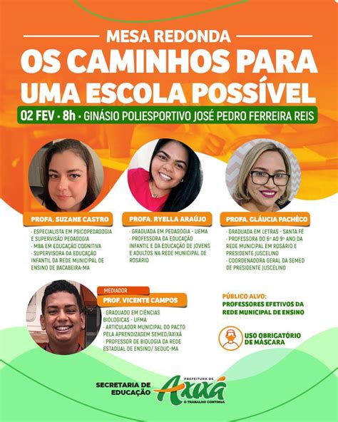 Axix Promove Mesa Redonda Os Caminhos Para Um Escola Poss Vel Ma