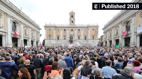 Italians Protest in Rome About Dismal State of the City - The New York