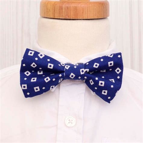 Blue White Squares Youth Bow Ties Infant Boy Bow Tie Nice Bow