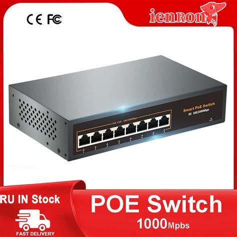 Ienron Full Poe Gigabit Switch Mbps Port Af At Vlan