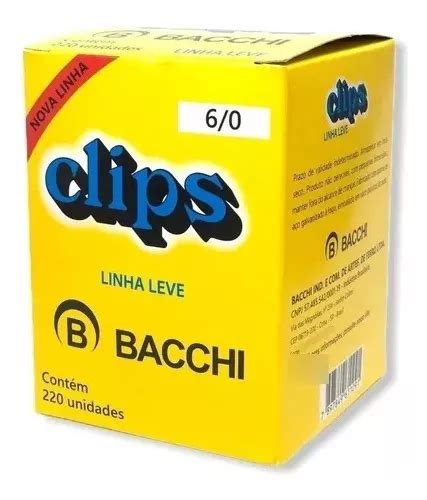 Clips Galvanizado N Caixa Un Bacchi Linha Leve Mercadolivre