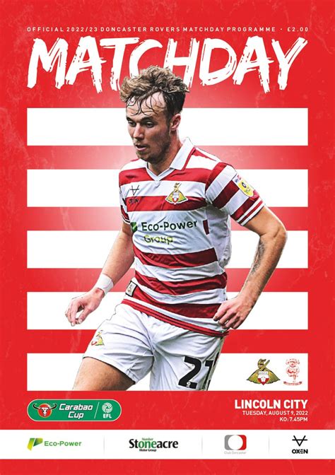 Doncaster Rovers V Stockport County Matchday Programme 2223 Aca Creative