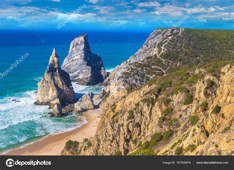 Atlantic ocean coast in Portugal Stock Photo by ©bloodua 167500974