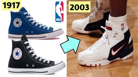 evolution  basketball shoes   history  basketball kicks