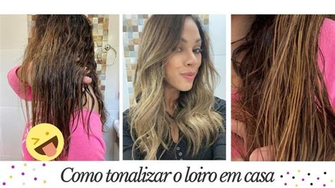 Tonalizar O Loiro Em Casa Matizar Cabelo Tonalizante Cabelo Tons De