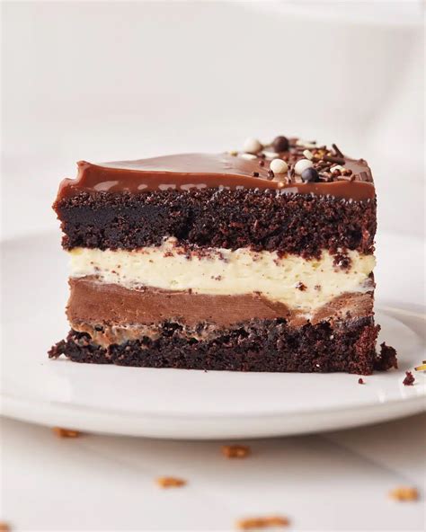 Tuxedo Cake Triple Chocolate Mousse Cake