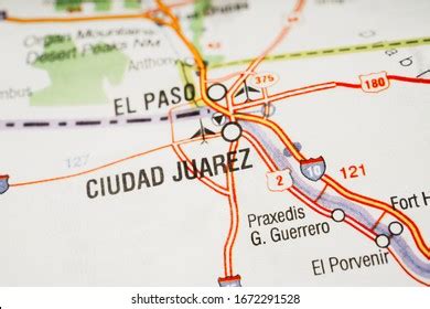 El Paso Mexico Map Background Stock Photo 1672291528 | Shutterstock