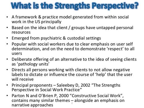 Lecture On Strengths Perspective