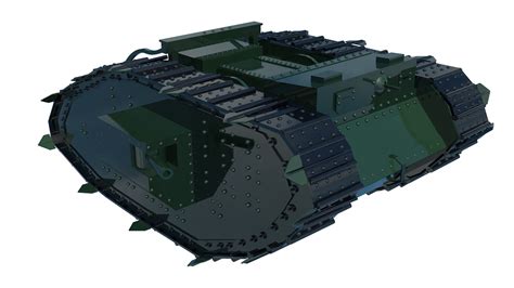 British Mark Tank (3D Model) on Behance