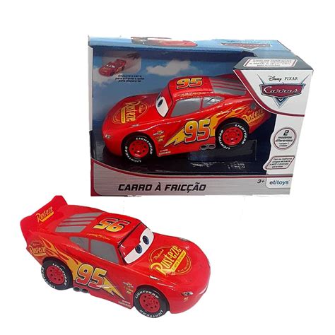 Carrinho Do Relampago Mcqueen - Carrinho - Relampago Mcqueen Mate - Corrida Friccao ETILUX