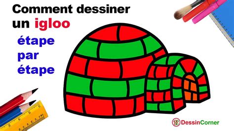 Comment Dessiner Un Igloo Youtube