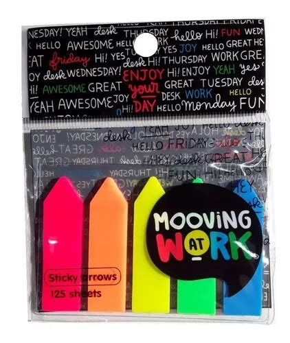 Nota adhesiva Mooving FLECHAS SEÑALADORAS NEON X125 color fluo