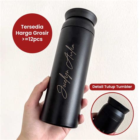 Jual GROSIR Tumbler Japan Custom Nama Grafir Logo Botol Minum