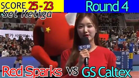 Set Ketiga Set Kemenangan Red Sparks Vs GS Caltex V League 2023 2024