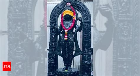 First Look Of Ram Lalla S Idol Inside Ayodhya Temple Revealed Punjab