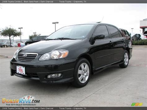 2008 Toyota Corolla S Black Sand Pearl Dark Charcoal Photo 3