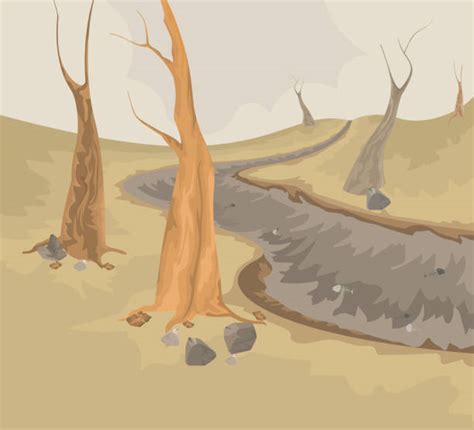 Dry River Illustrations, Royalty-Free Vector Graphics & Clip Art - iStock