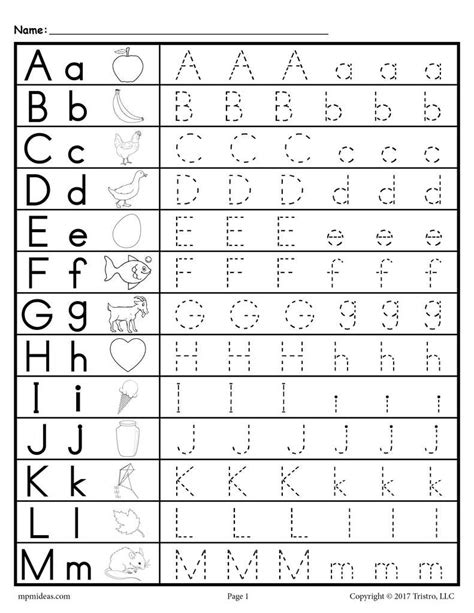 Tracing Uppercase And Lowercase Letters