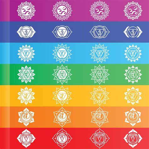 Chakra Symbols Vector Design 13764580 Vector Art at Vecteezy