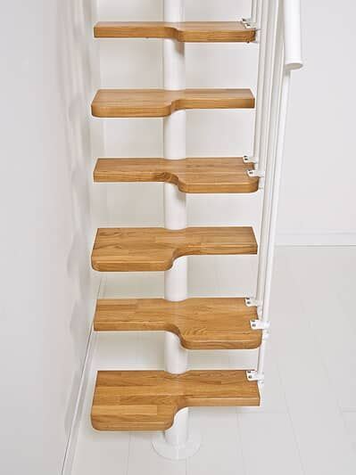 Oak Space Saver Steel Staircase In Kit Wooden Treads Sommerhus