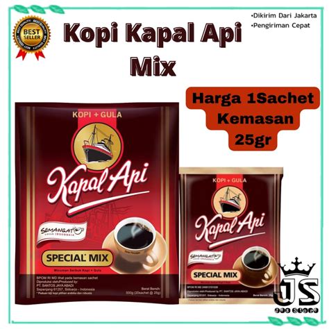 Jual Kopi Kapal Api Special Mix Minuman Bubuk Instan Kopi Gula Sachet