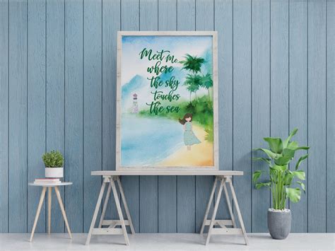 Printable Wall Art Ocean Scene Wall Art Inspirational - Etsy