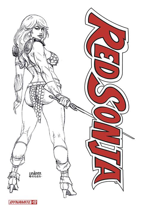 APR201279 RED SONJA 17 20 COPY LINSNER B W INCV Previews World