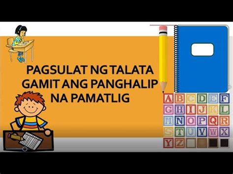 PAGSULAT NG TALATA GAMIT ANG PANGHALIP NA PAMATLIG MTB Q WEEK YouTube 0