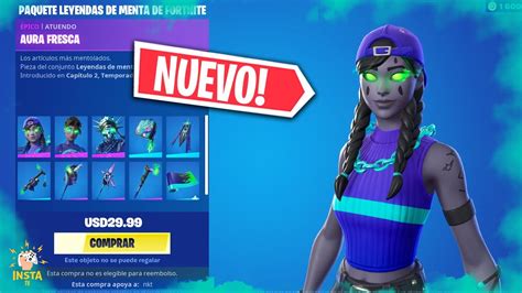 NUEVO PAQUETE LEYENDAS DE MENTA TIENDA FORTNITE HOY 1 De Noviembre