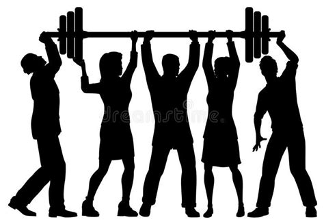 Team Lifting Clip Art