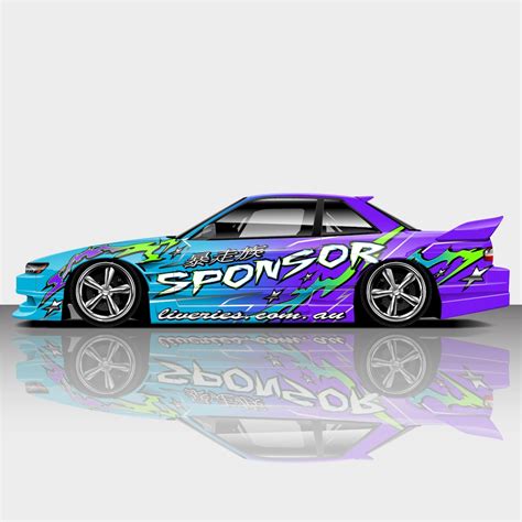 Beyond Stars Blurple Drift Livery Design Car Wrap Motorsport Livery