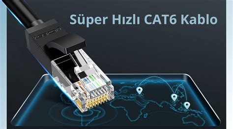 Ugreen CAT6 1000Mbps Gigabit Ethernet Ağ Kablosu 15 Metre Fiyatları ve