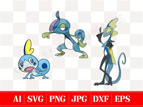 Sobble Evolution Vector Files Svg Drizzile Svg Inteleon Etsy