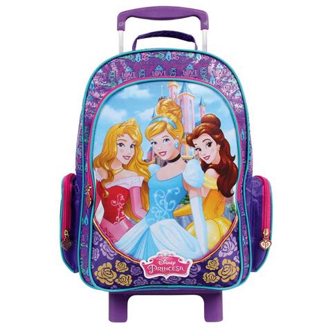 Kit Mochila Princesas Disney Rodinhas Estojo Lancheira Lojas