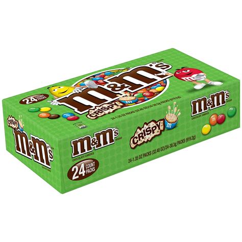 M&M's, Chocolate Crispy Candy, 1.35 Oz, 24 Ct - Walmart.com - Walmart.com