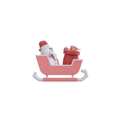 Santa Sleigh Reindeer PNGs for Free Download