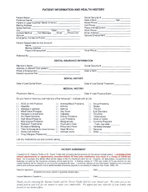 Fillable Online P Companywinwordnew Patient Forms Doc Hibu Fax