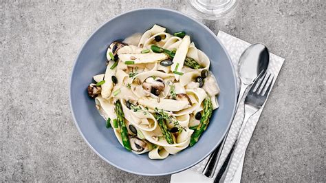 Pasta Mit Spargel Champignon Gem Se