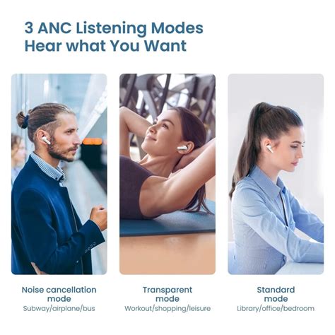 Haylou MoriPods ANC Bluetooth Earphones (White) - Pakistan
