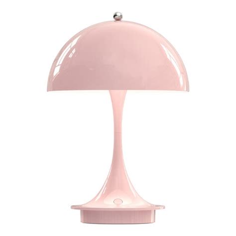 Louis Poulsen Panthella Portable Metal V2 Table Lamp Pale Rose Pre