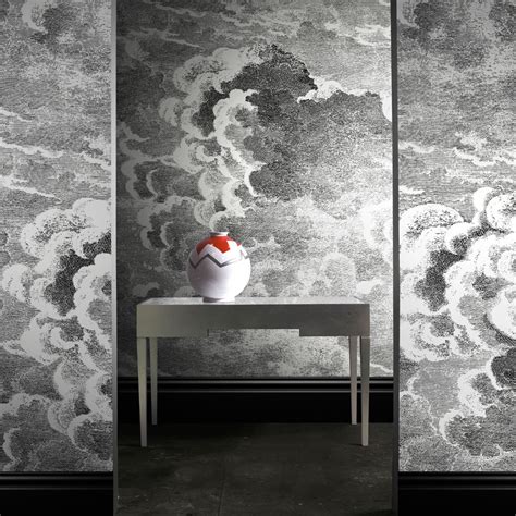 Fornasetti Clouds Wallpaper - WallpaperSafari