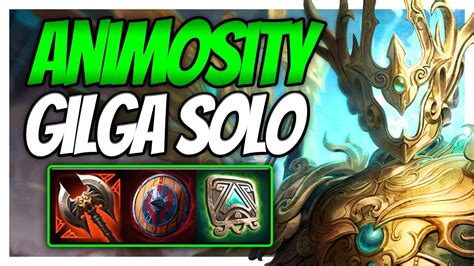 Epic Animosity Gilgamesh Solo Build Smite Gilgamesh Solo Youtube