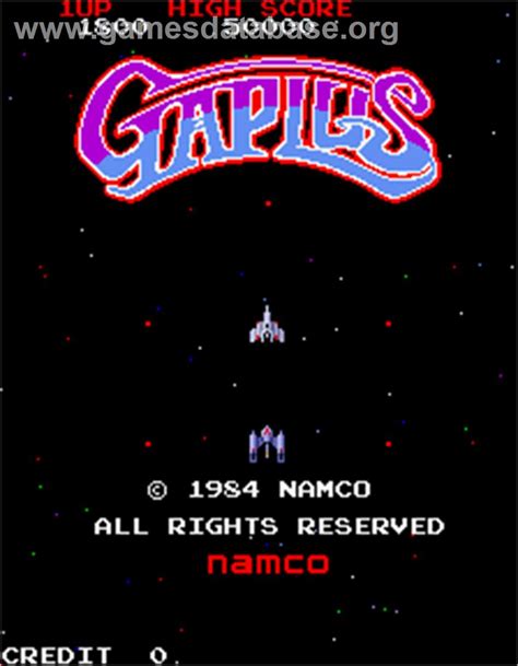 Gaplus Arcade Artwork Title Screen