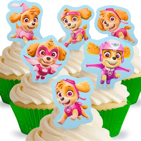 Buy X Pre Cut Paw Patrol Skye Stand Up Edible Cake Toppers Online At