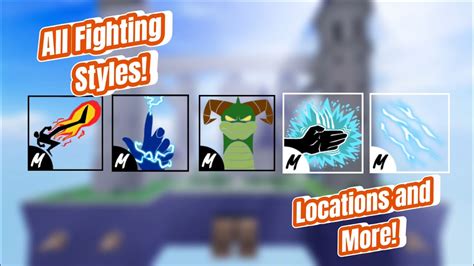 fighting styles locations  price      blox