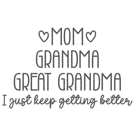 Mom Grandma SVG - The Crafty Blog Stalker